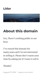 Mobile Screenshot of lidar.com